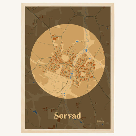 Sørvad plakat – Centrum 2026 – Lys pastel brun