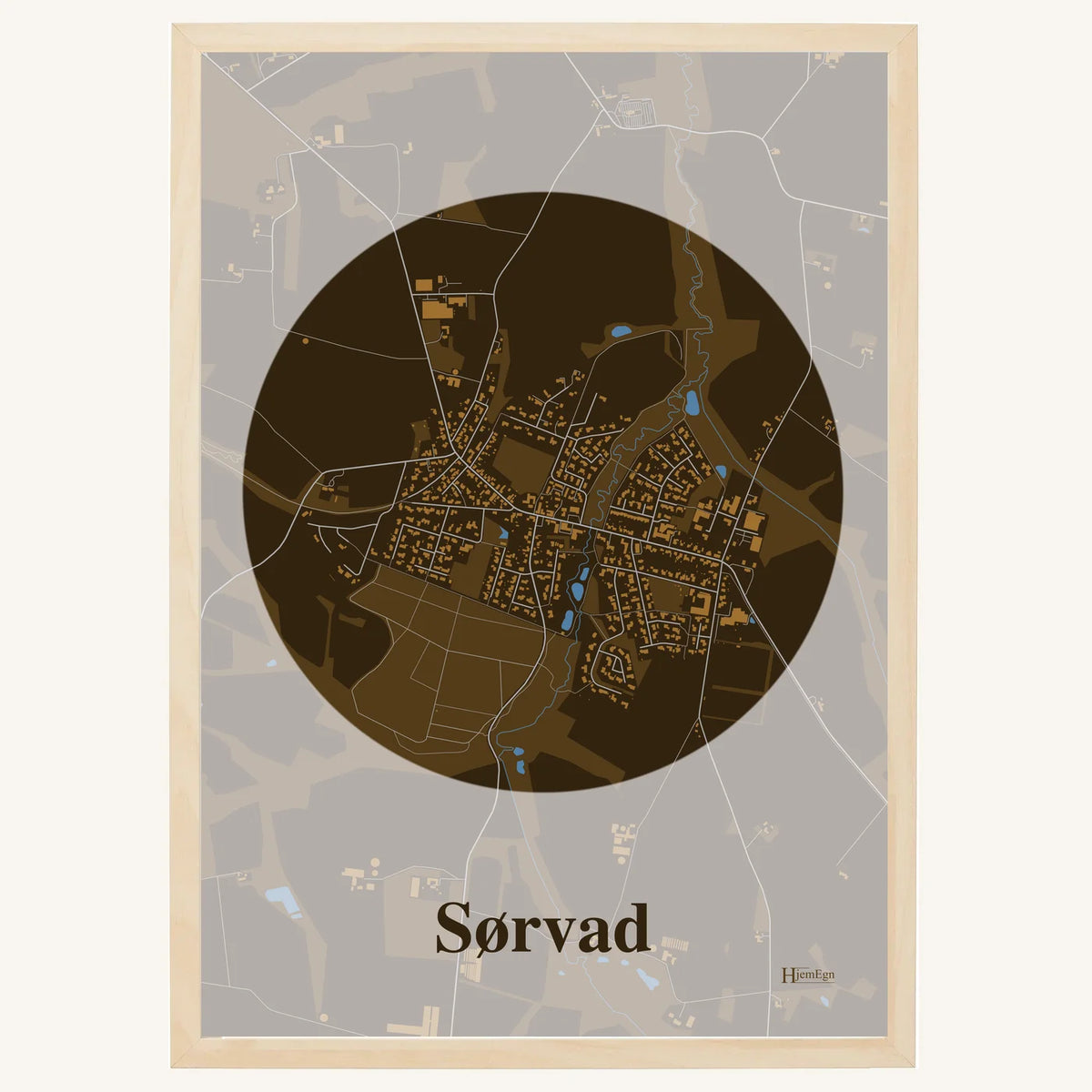 Sørvad plakat – Centrum 2026 – Mørk brun