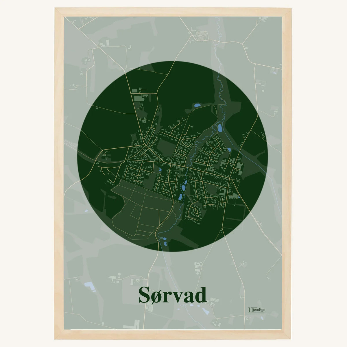 Sørvad plakat – Centrum 2026 – Mørk grøn