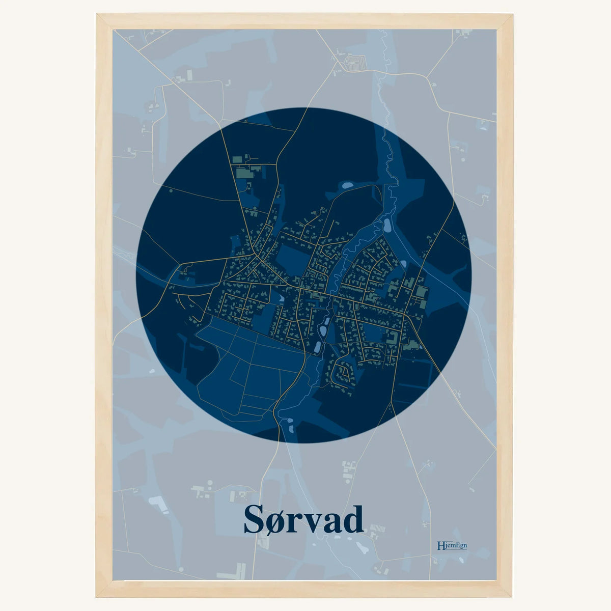 Sørvad plakat – Centrum 2026 – Mørk blå