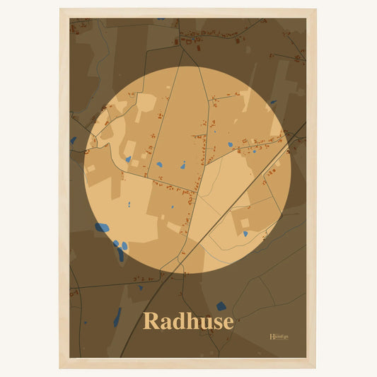 Radhuse plakat – Centrum 2026 – Lys pastel brun