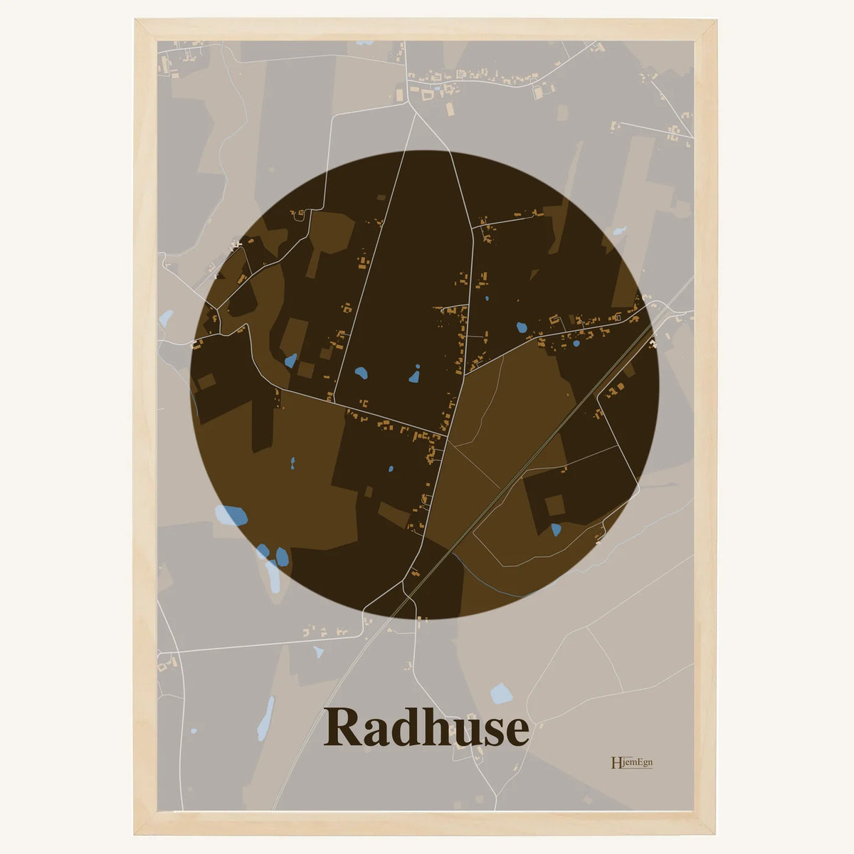 Radhuse plakat – Centrum 2026 – Mørk brun