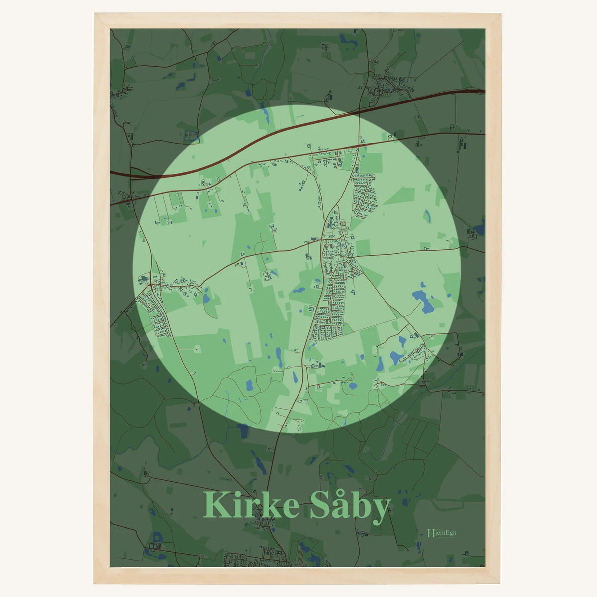 Kirke Såby plakat – Centrum 2026 – Lys pastel grøn