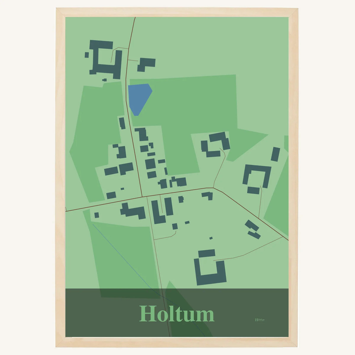 Holtum plakat – Firkantet 2026 – Lys pastel grøn