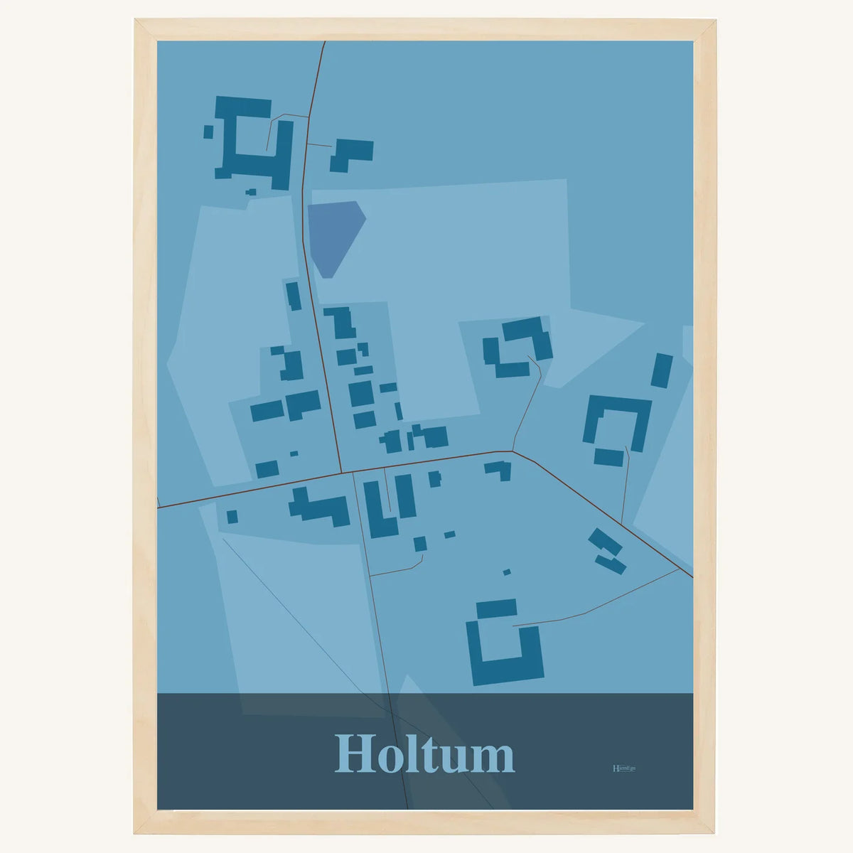 Holtum plakat – Firkantet 2026 – Lys pastel blå