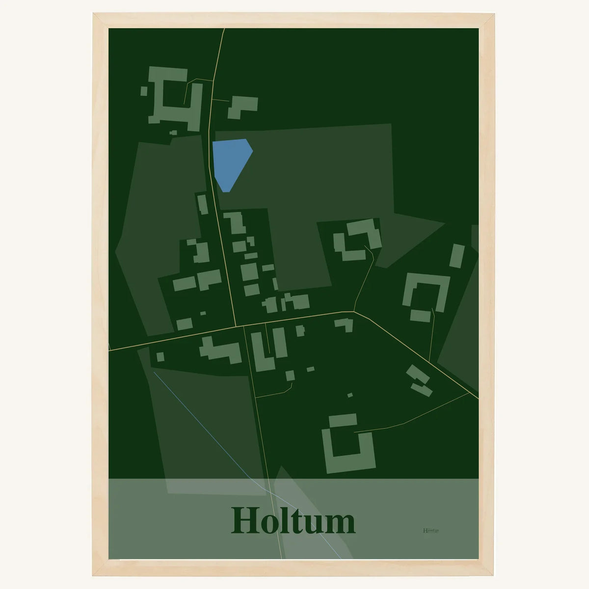 Holtum plakat – Firkantet 2026 – Mørk grøn