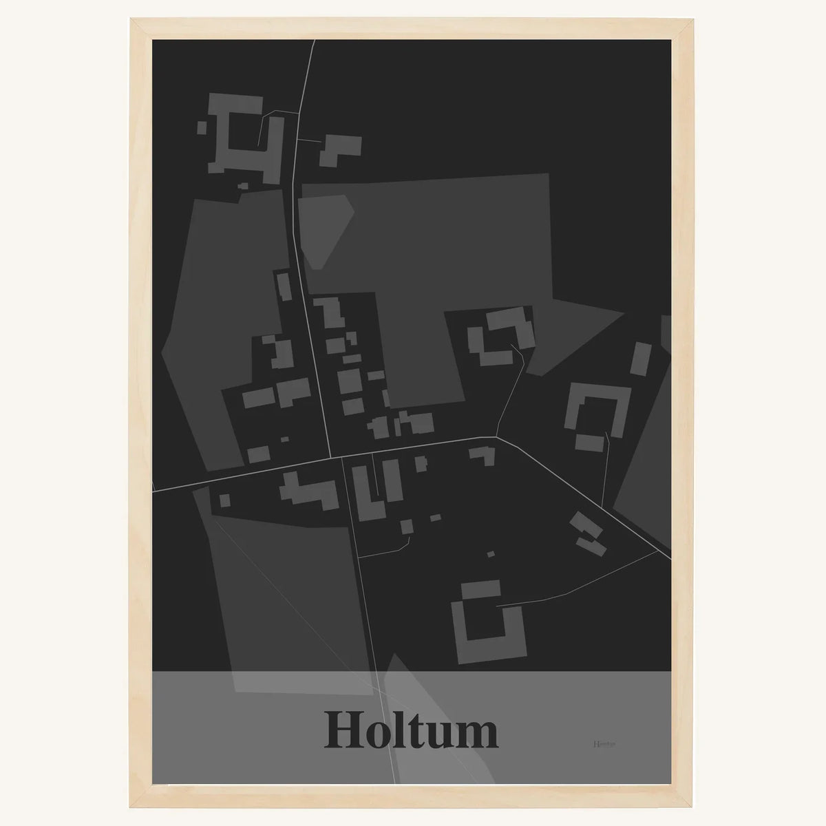 Holtum plakat – Firkantet 2026 – Mørk grå