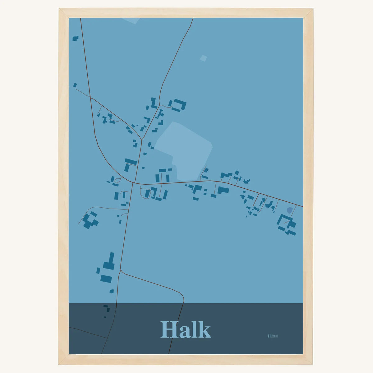 Halk plakat – Firkantet 2026 – Lys pastel blå