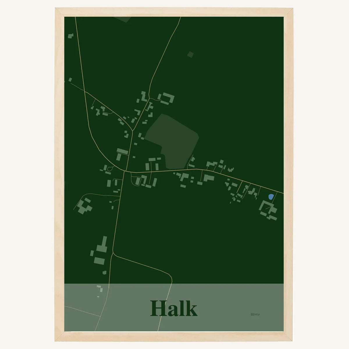 Halk plakat – Firkantet 2026 – Mørk grøn