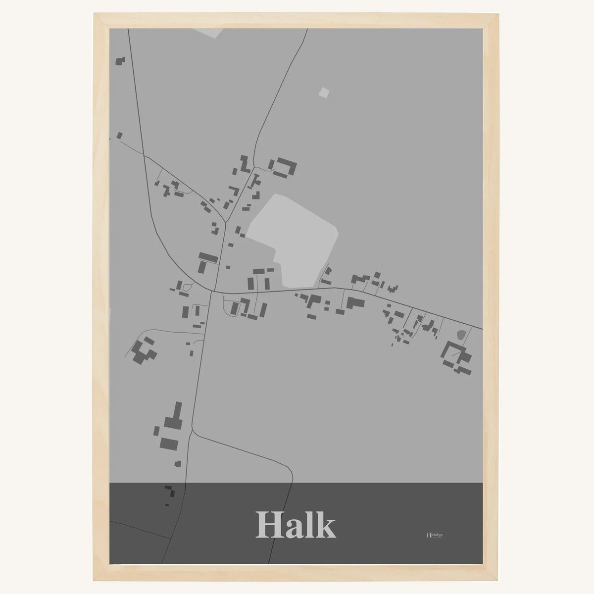 Halk plakat – Firkantet 2026 – Lys pastel grå