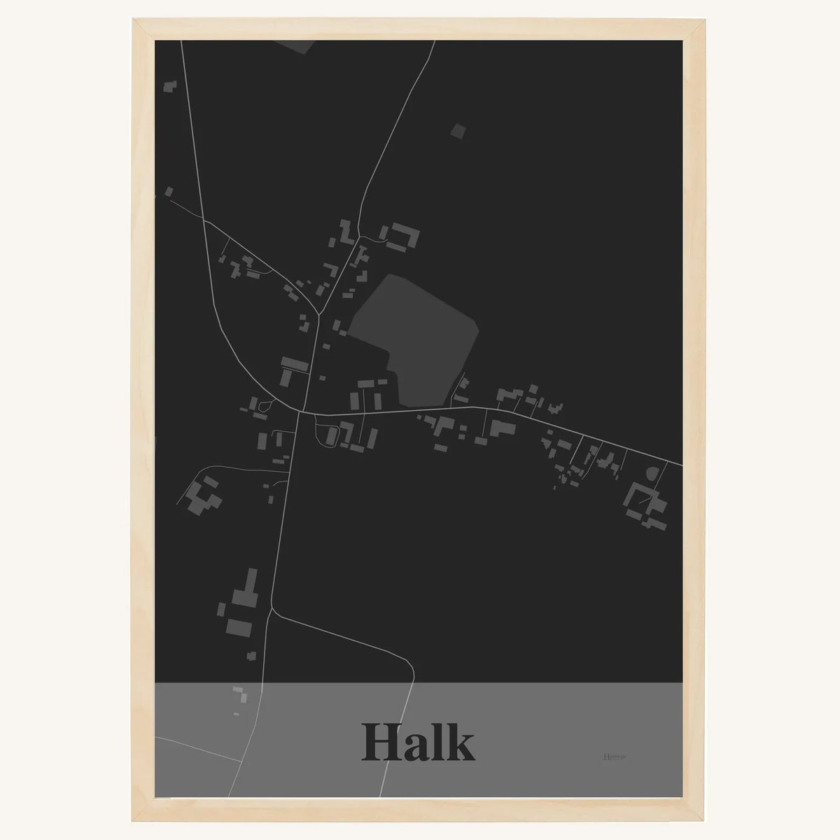 Halk plakat – Firkantet 2026 – Mørk grå