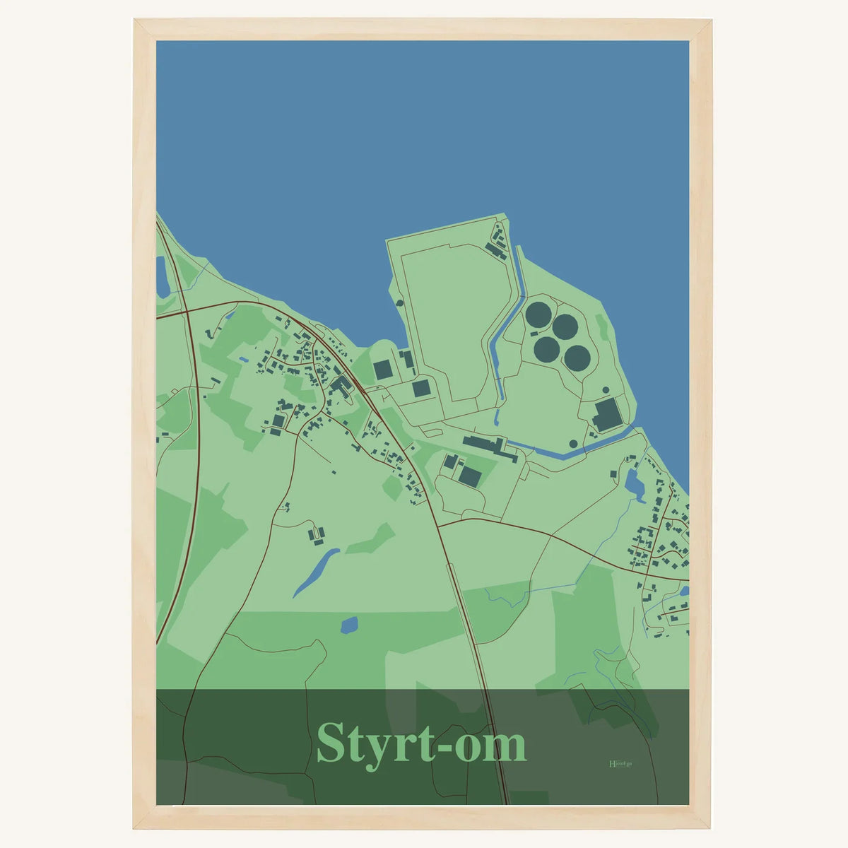 Styrt-om plakat – Firkantet 2026 – Lys pastel grøn
