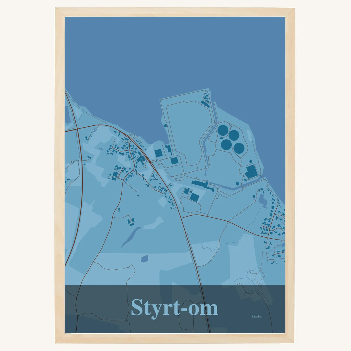 Styrt-om plakat – Firkantet 2026 – Lys pastel blå