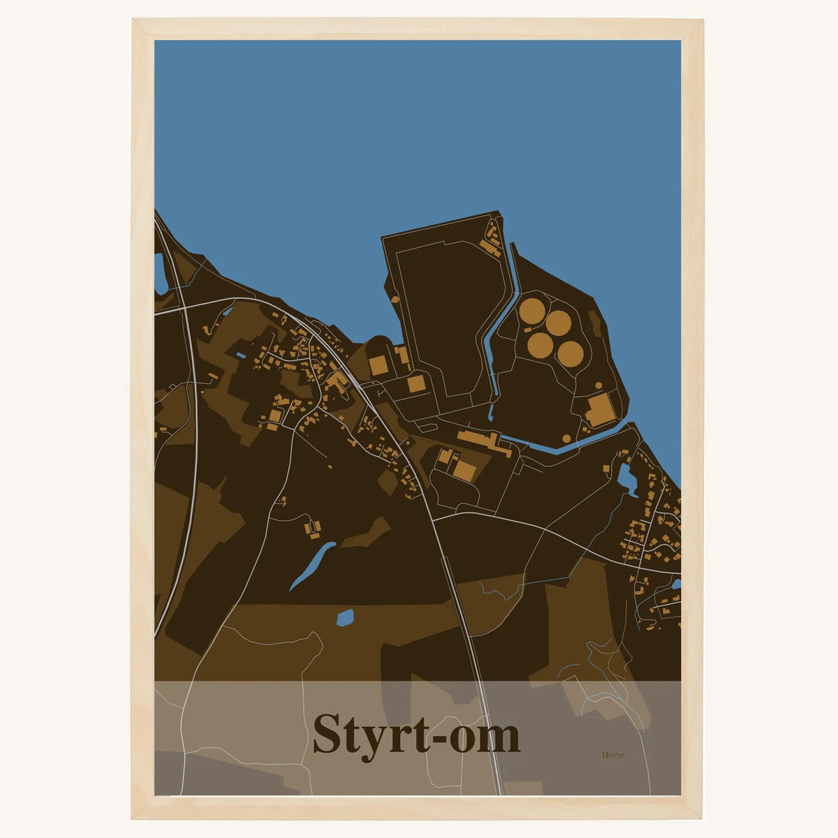 Styrt-om plakat – Firkantet 2026 – Mørk brun