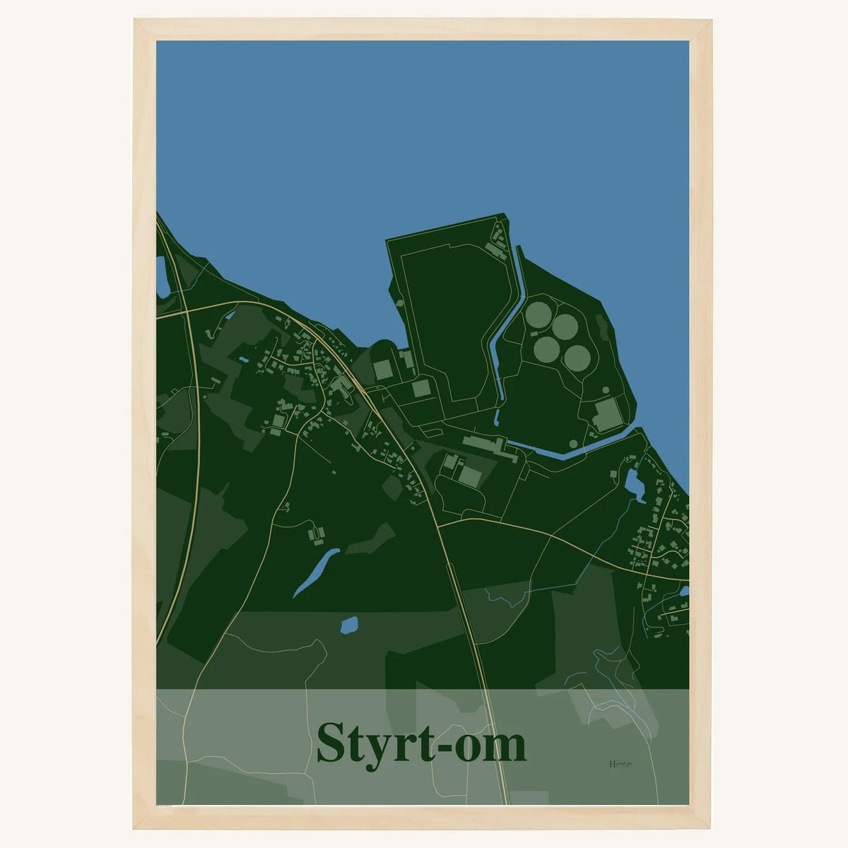 Styrt-om plakat – Firkantet 2026 – Mørk grøn