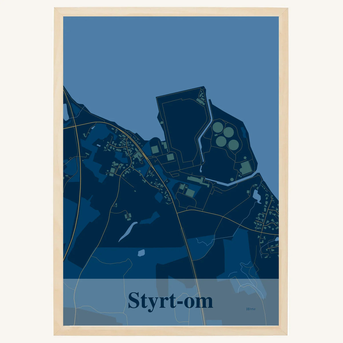 Styrt-om plakat – Firkantet 2026 – Mørk blå