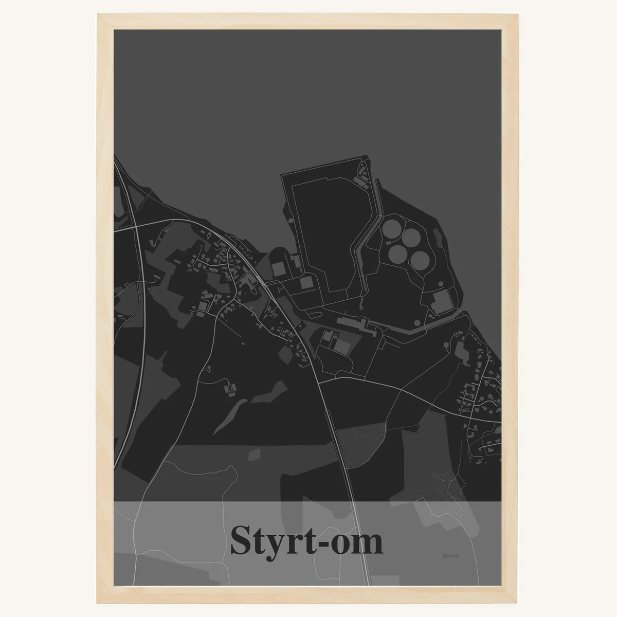 Styrt-om plakat – Firkantet 2026 – Mørk grå