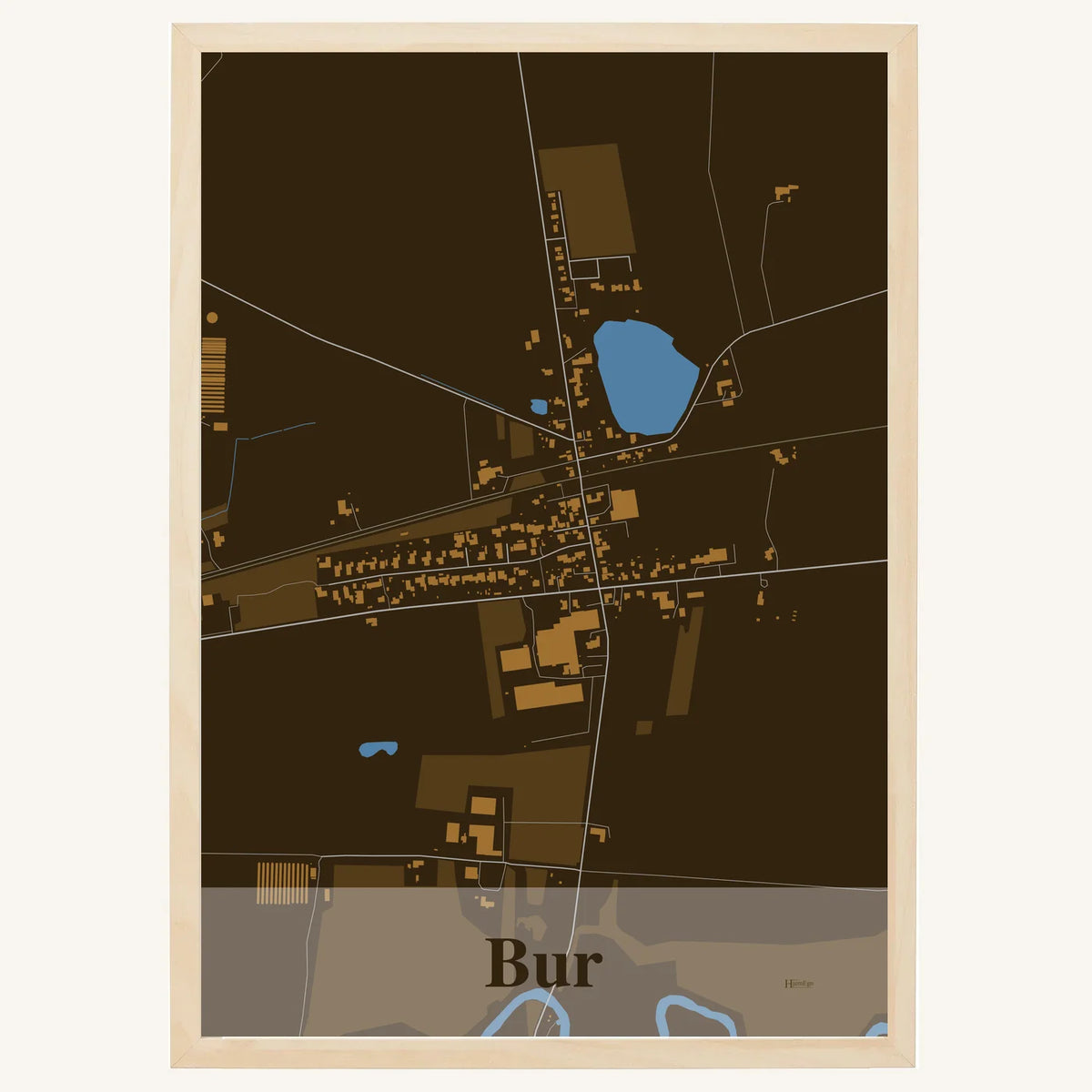 Bur plakat – Firkantet 2026 – Mørk brun