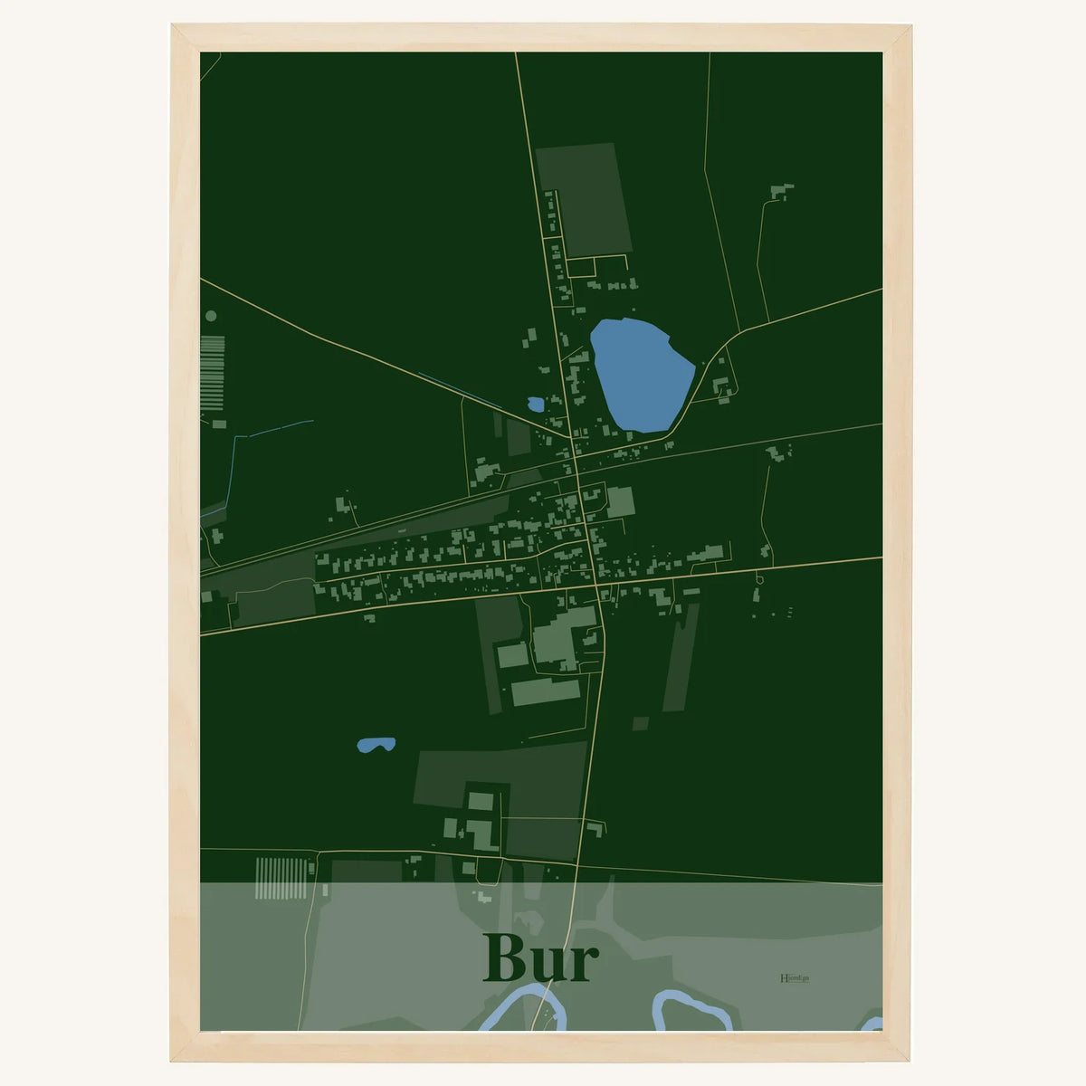 Bur plakat – Firkantet 2026 – Mørk grøn