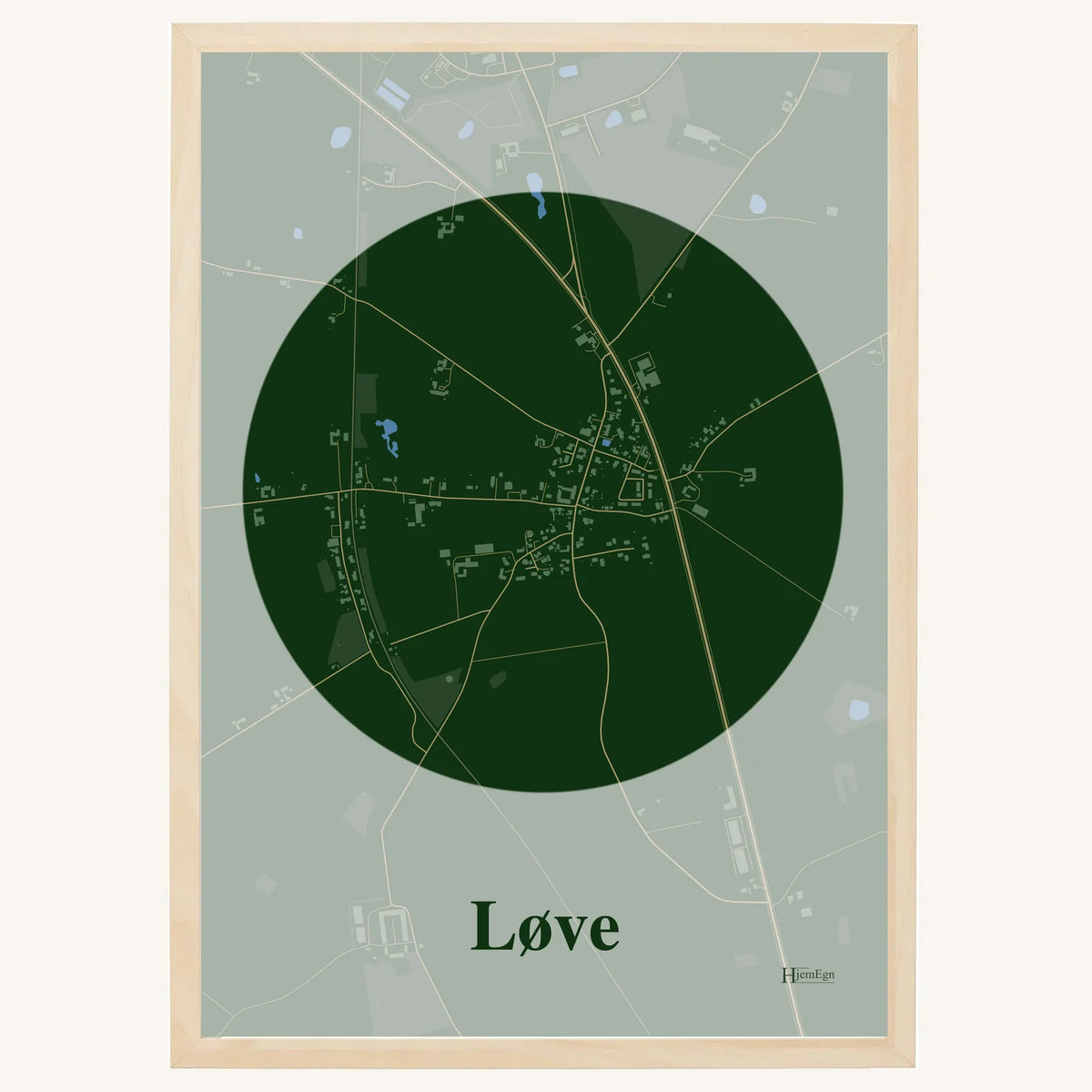 Løve plakat – Centrum 2026 – Mørk grøn