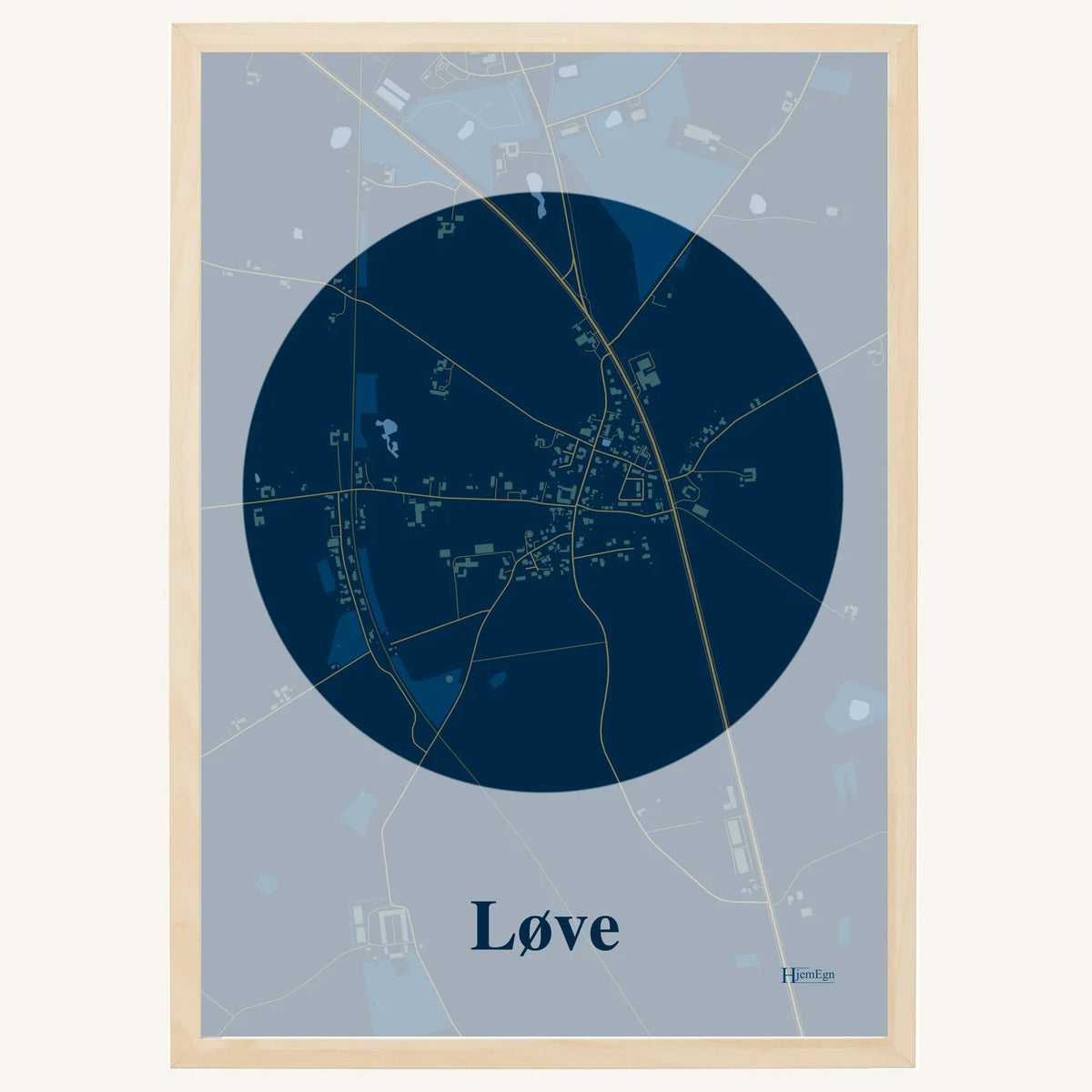 Løve plakat – Centrum 2026 – Mørk blå