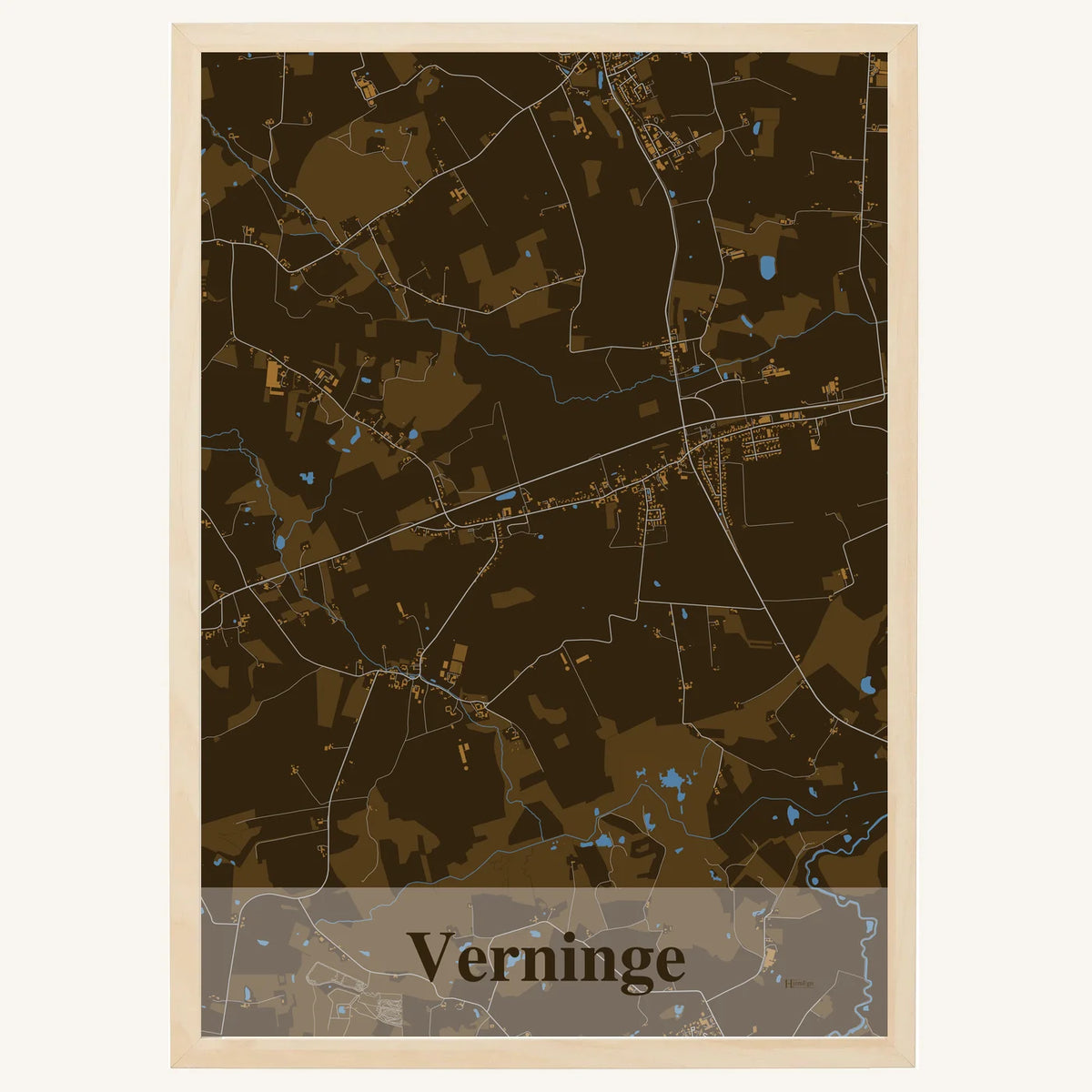 Verninge plakat – Firkantet 2026 – Mørk brun