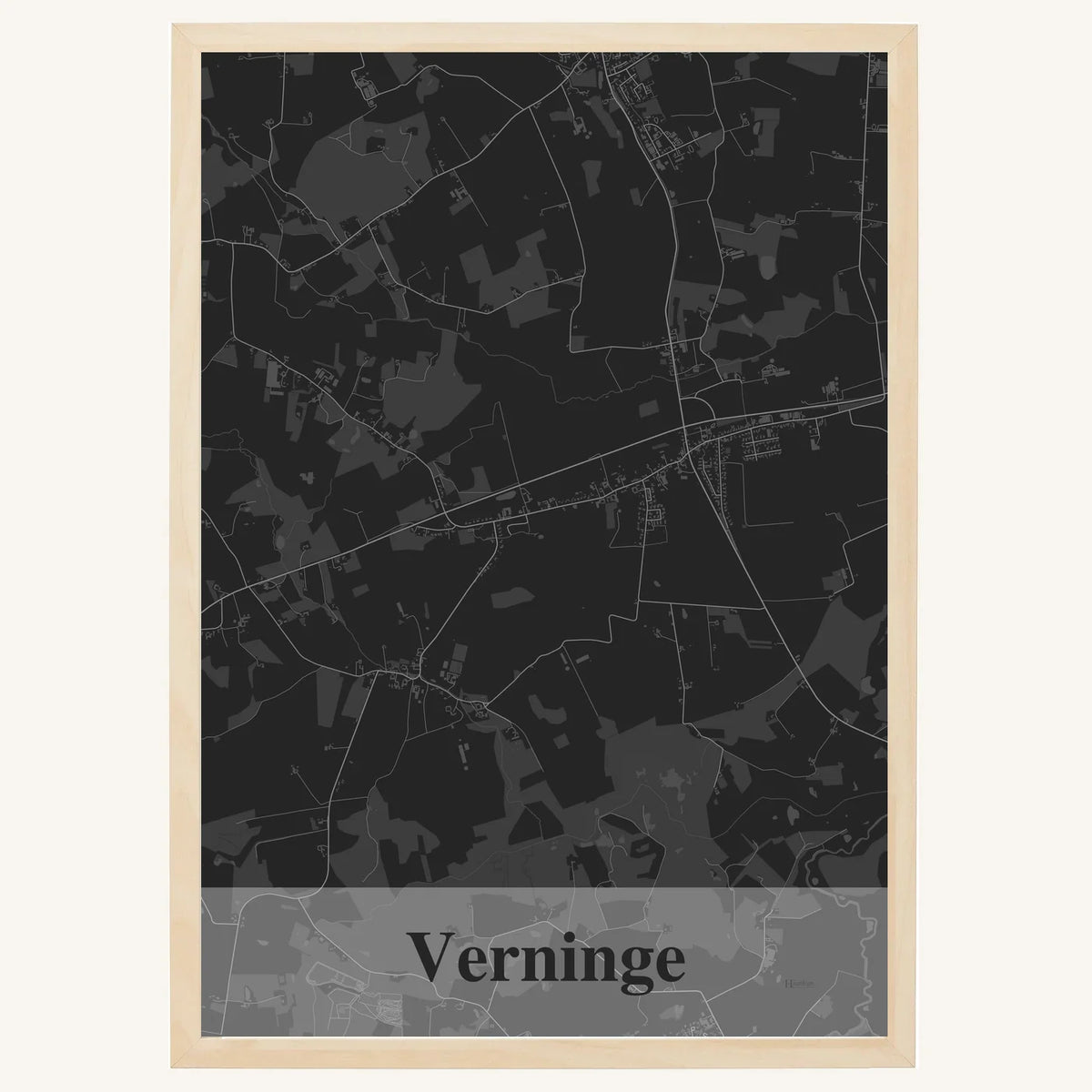 Verninge plakat – Firkantet 2026 – Mørk grå