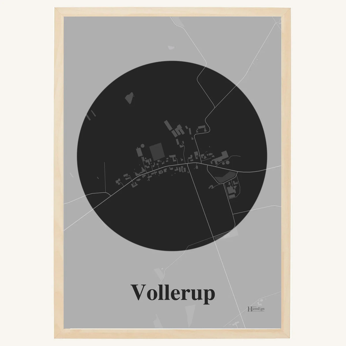 Vollerup plakat – Centrum 2026 – Mørk grå