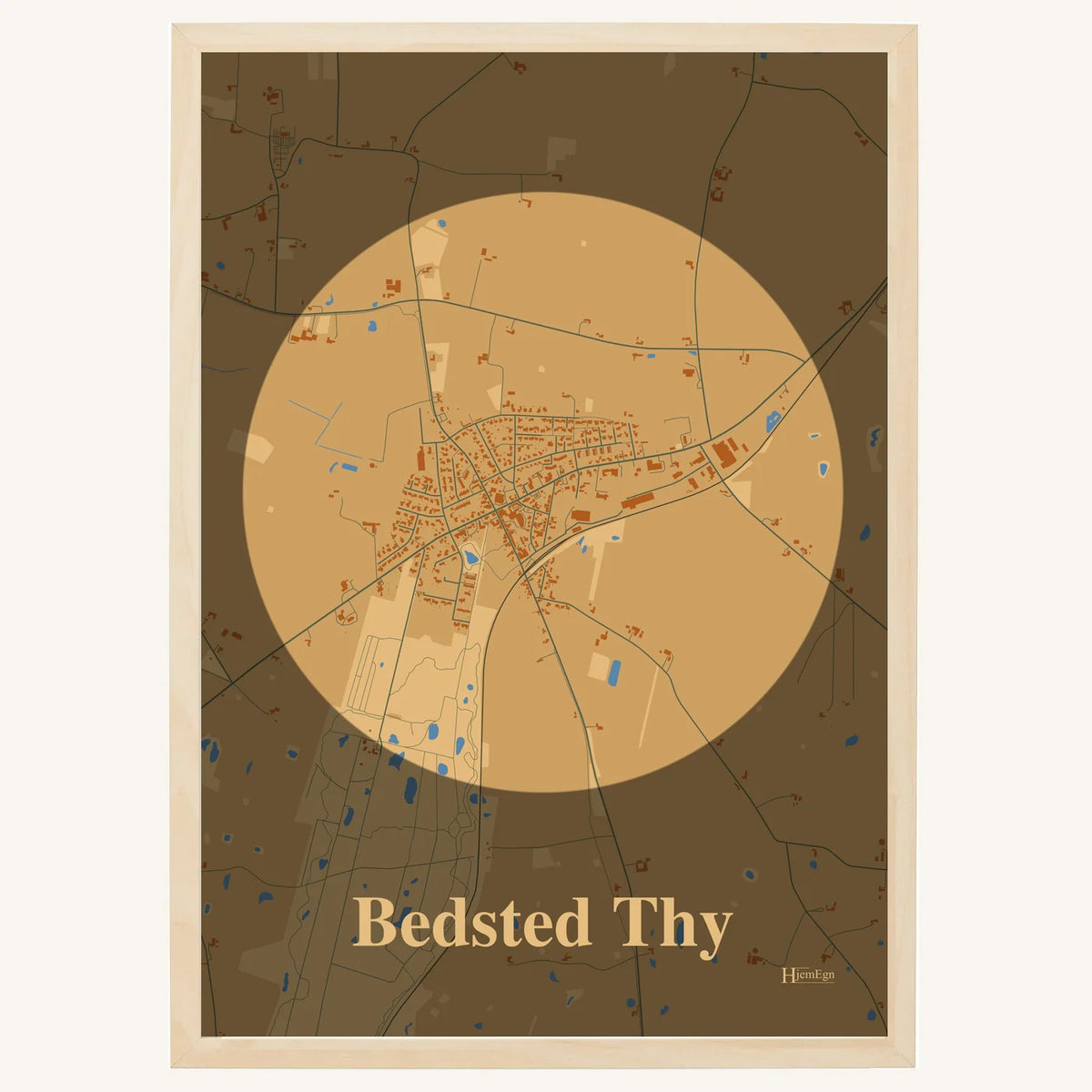 Bedsted Thy plakat – Centrum 2026 – Lys pastel brun