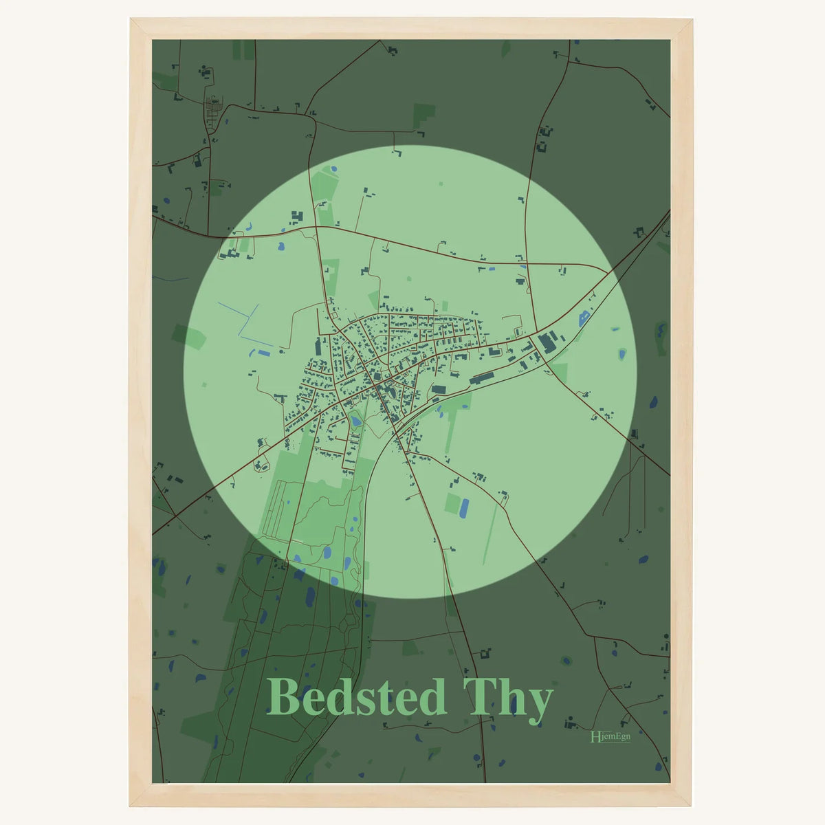 Bedsted Thy plakat – Centrum 2026 – Lys pastel grøn
