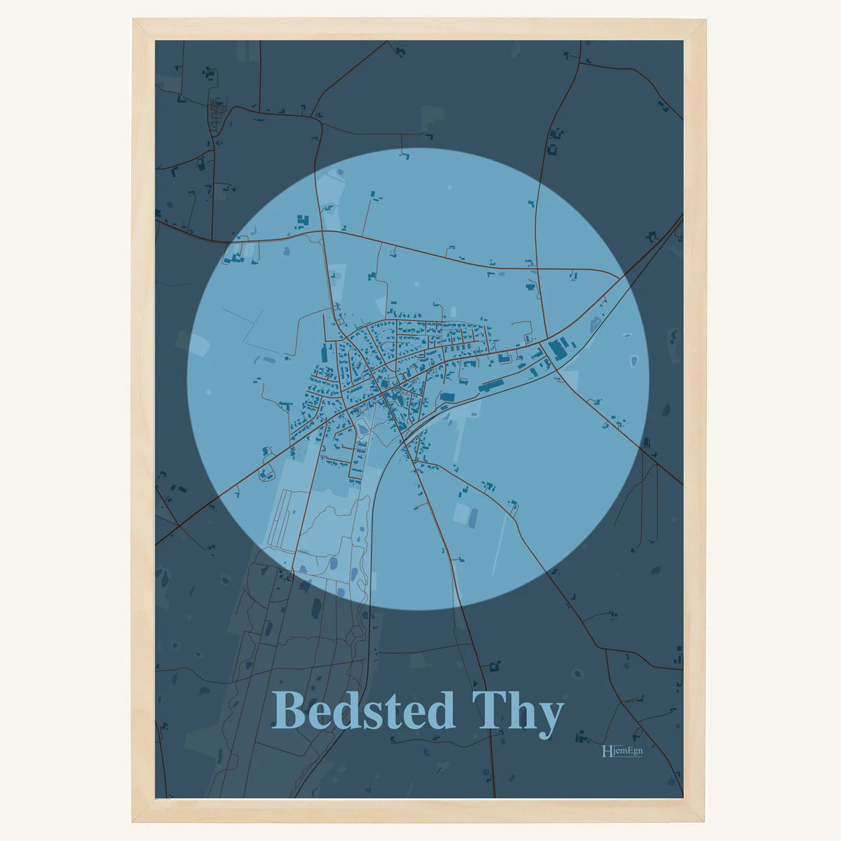 Bedsted Thy plakat – Centrum 2026 – Lys pastel blå
