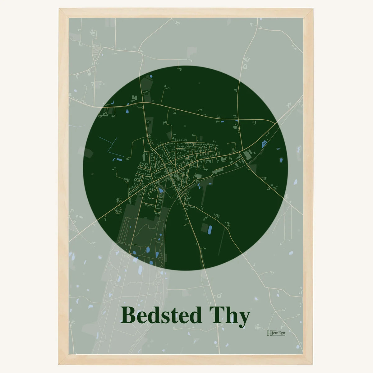 Bedsted Thy plakat – Centrum 2026 – Mørk grøn