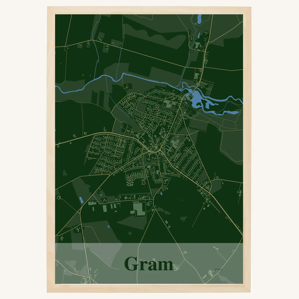 Gram plakat – Firkantet 2026 – Mørk grøn