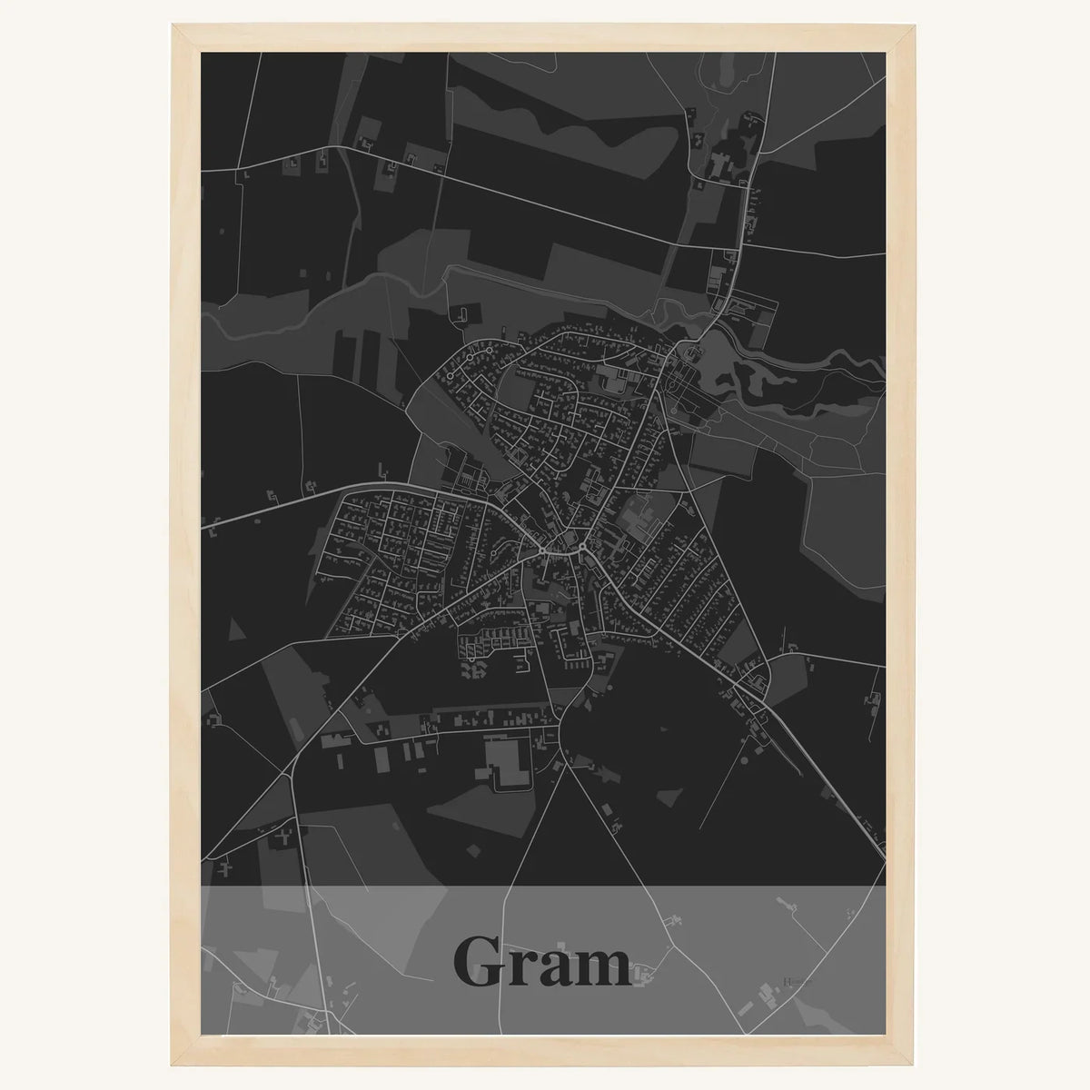 Gram plakat – Firkantet 2026 – Mørk grå
