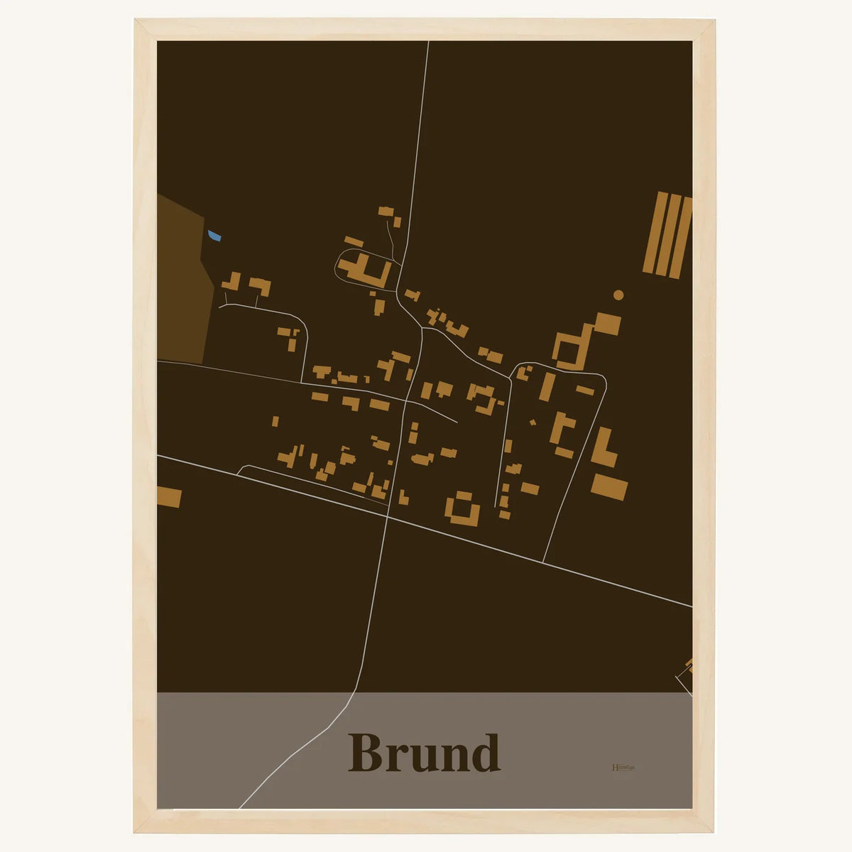 Brund plakat – Firkantet 2026 – Mørk brun