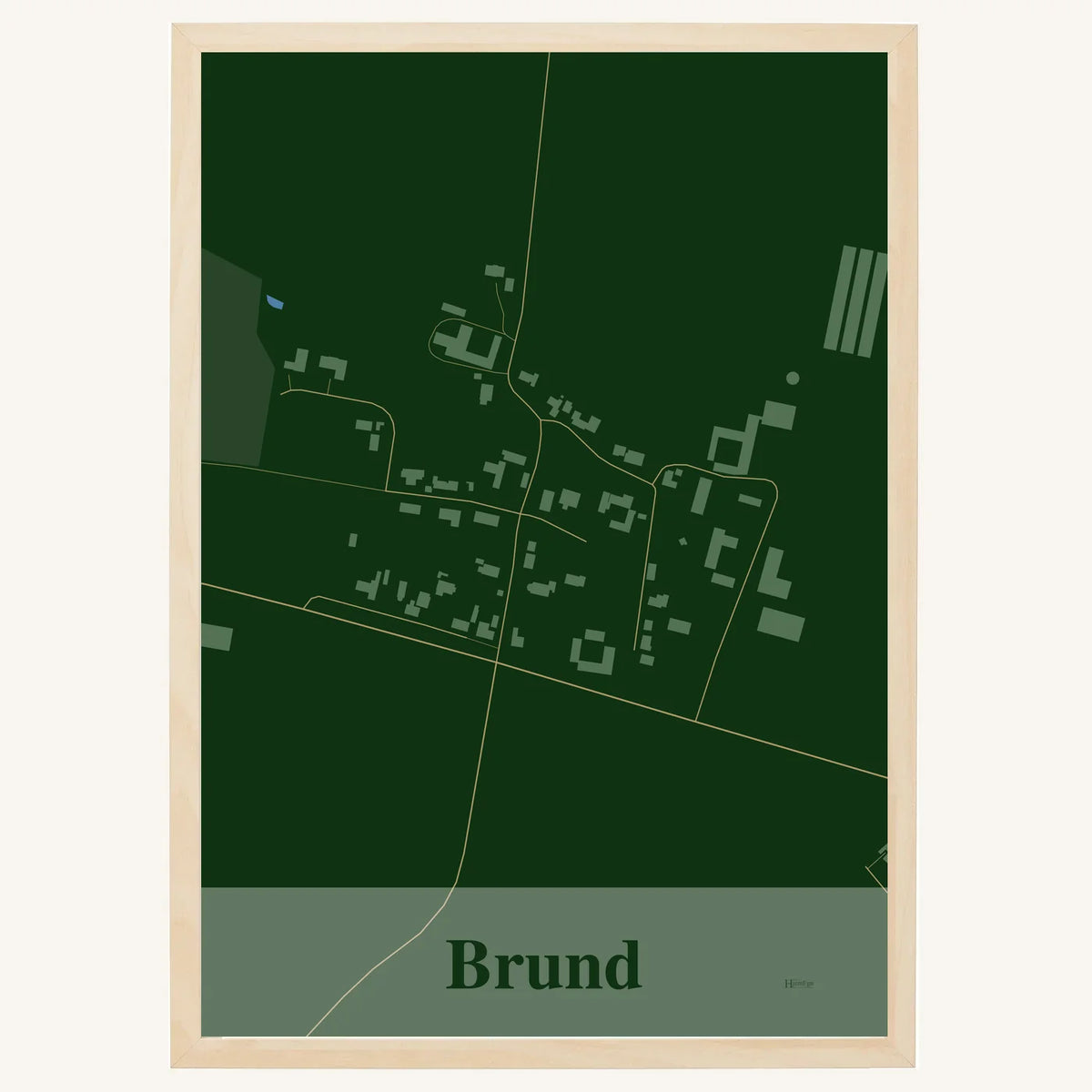 Brund plakat – Firkantet 2026 – Mørk grøn