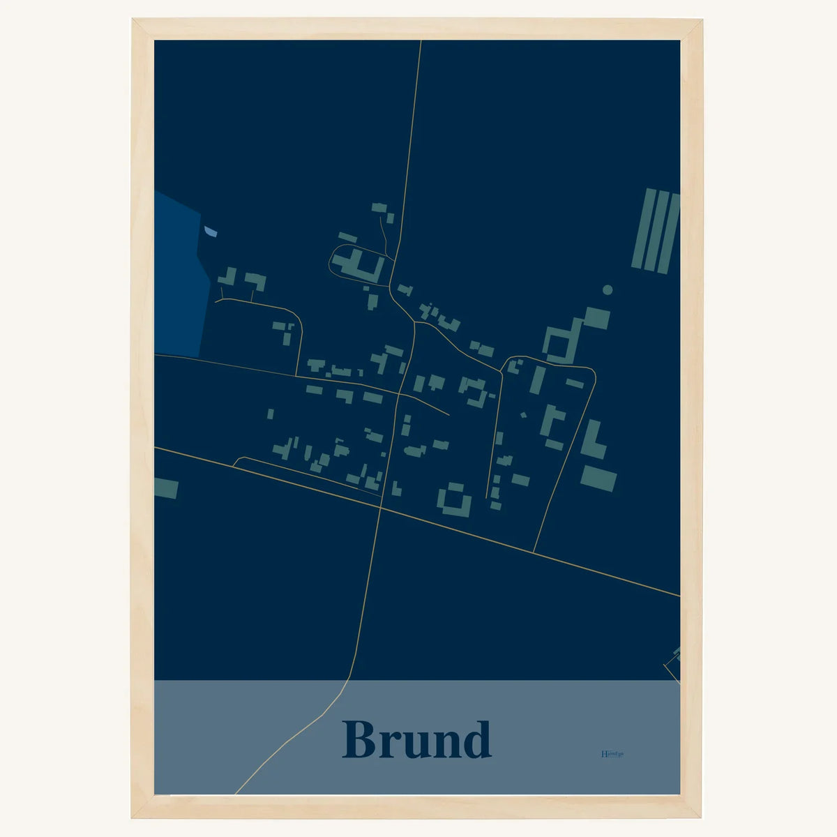 Brund plakat – Firkantet 2026 – Mørk blå