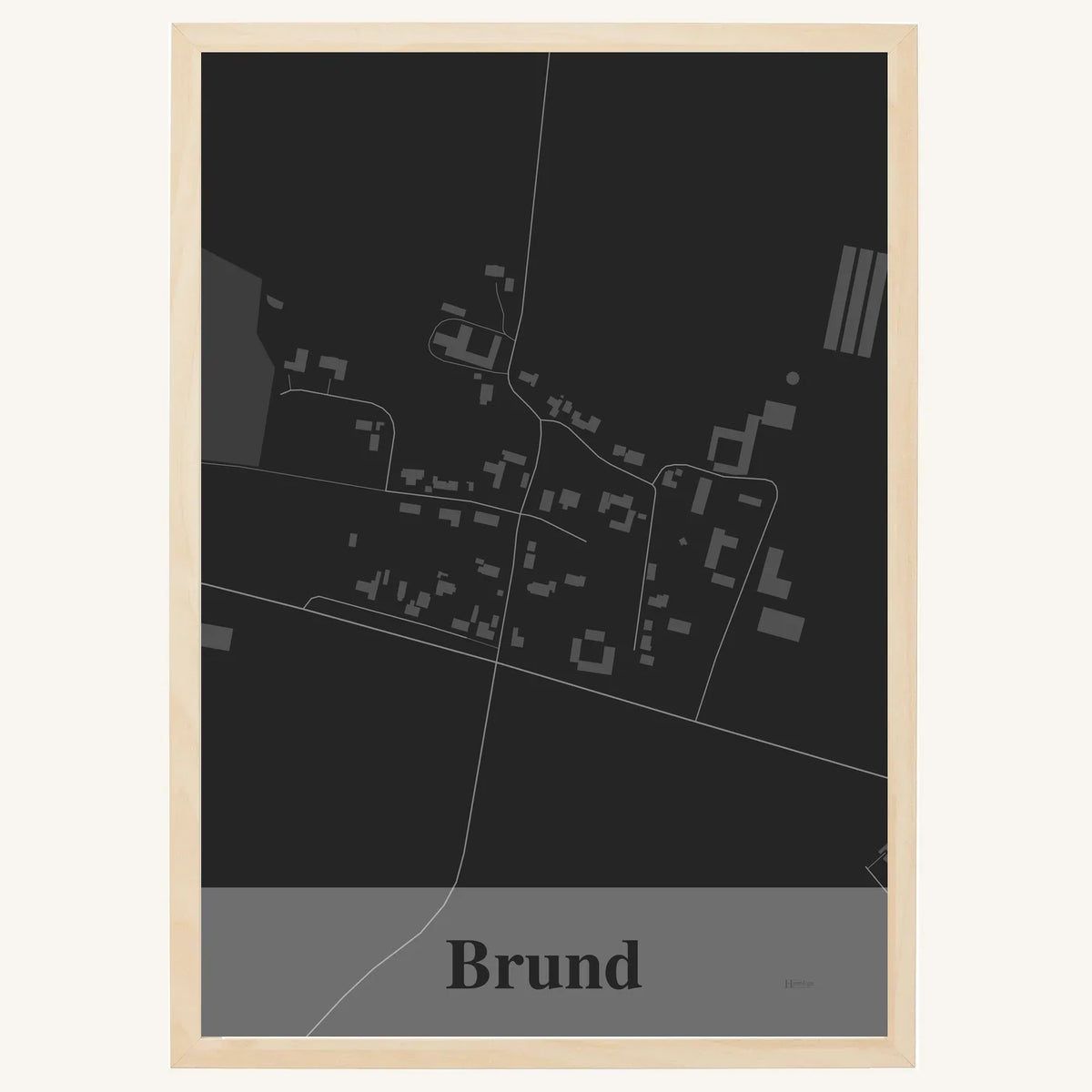 Brund plakat – Firkantet 2026 – Mørk grå
