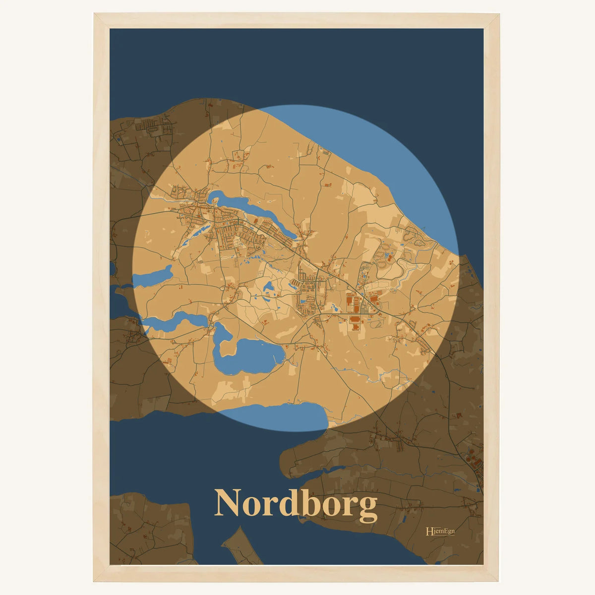 Nordborg plakat – Centrum 2026 – Lys pastel brun
