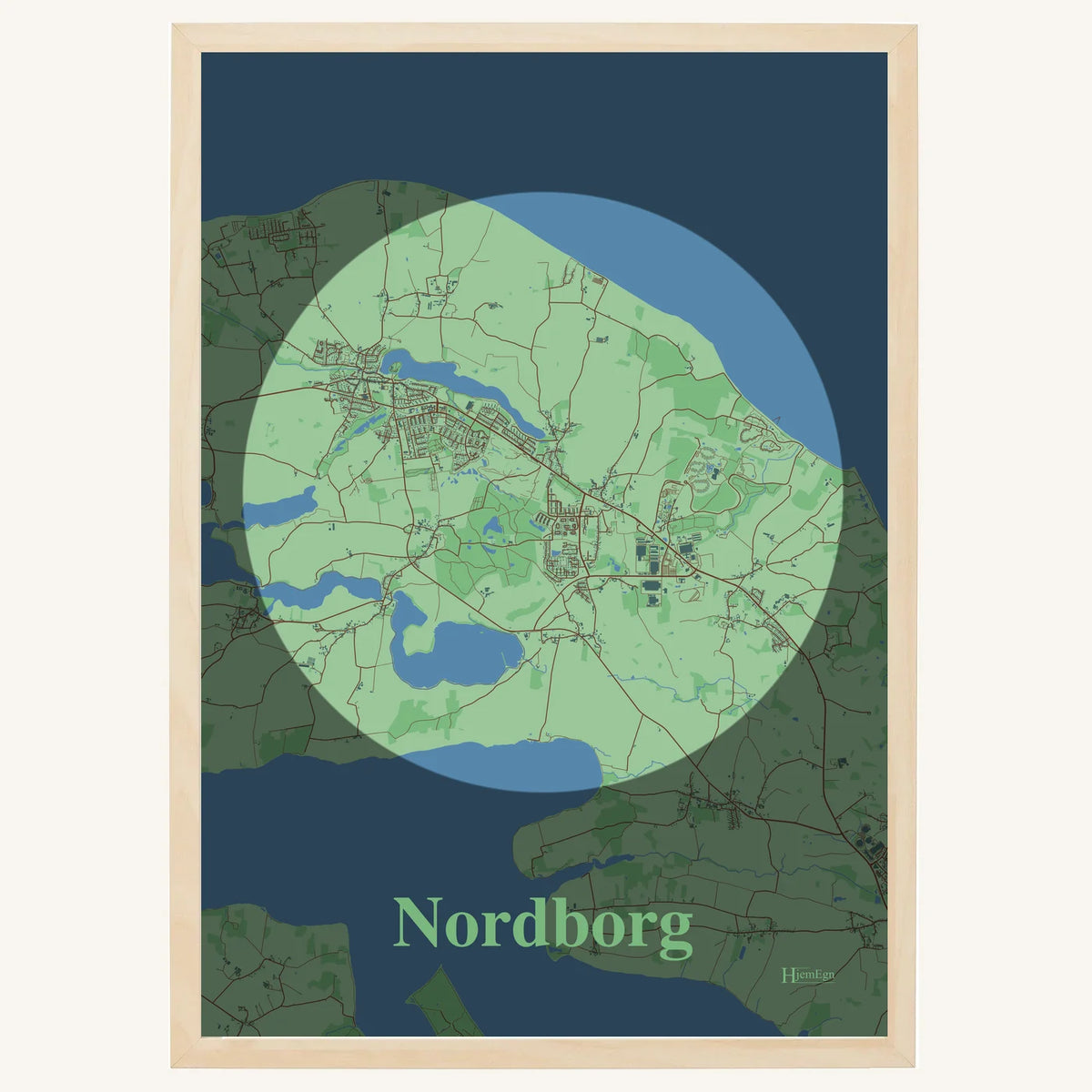 Nordborg plakat – Centrum 2026 – Lys pastel grøn