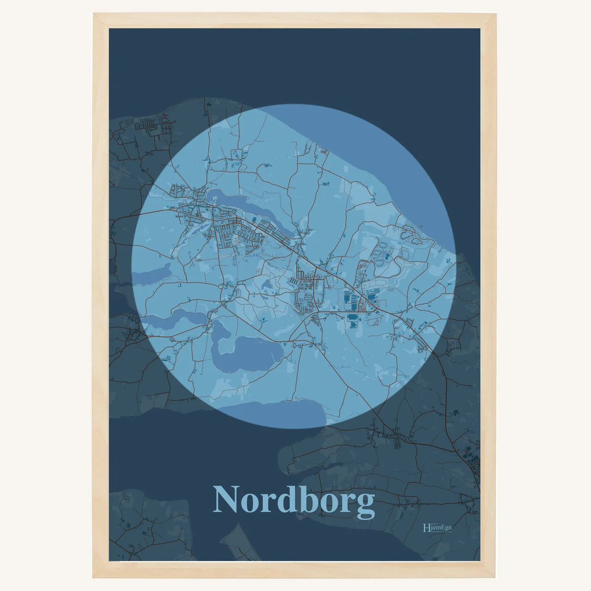 Nordborg plakat – Centrum 2026 – Lys pastel blå
