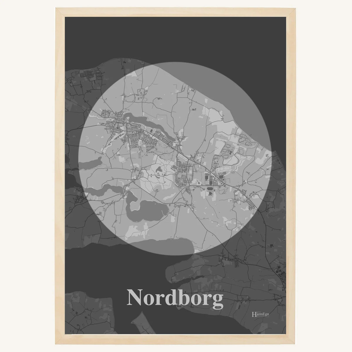 Nordborg plakat – Centrum 2026 – Lys pastel grå