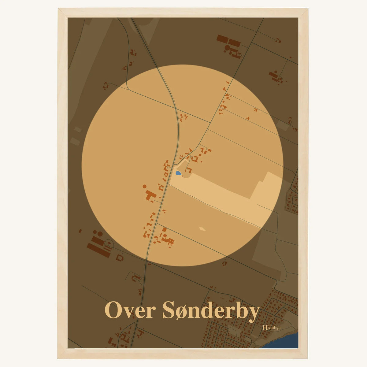 Over Sønderby plakat – Centrum 2026 – Lys pastel brun