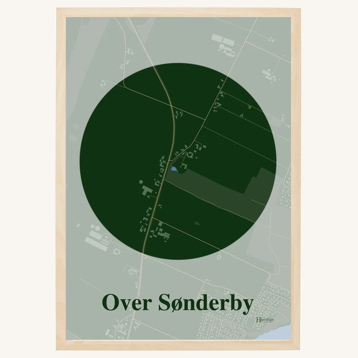 Over Sønderby plakat – Centrum 2026 – Mørk grøn