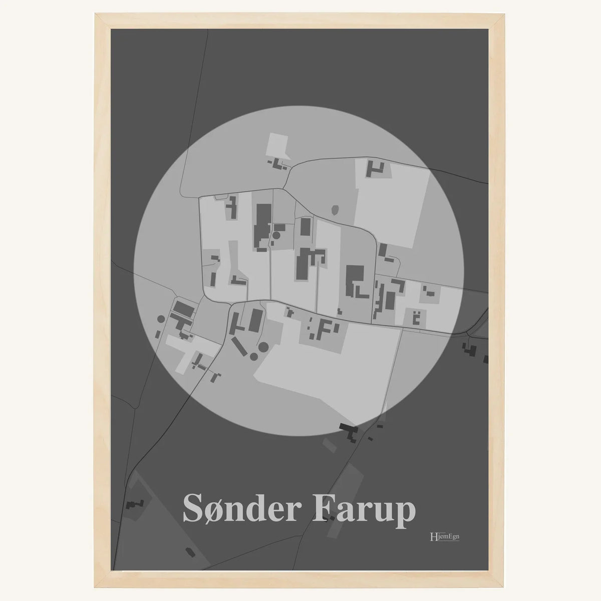 Sønder Farup plakat – Centrum 2026 – Lys pastel grå