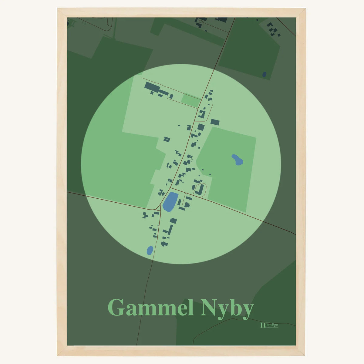 Gammel Nyby plakat – Centrum 2026 – Lys pastel grøn