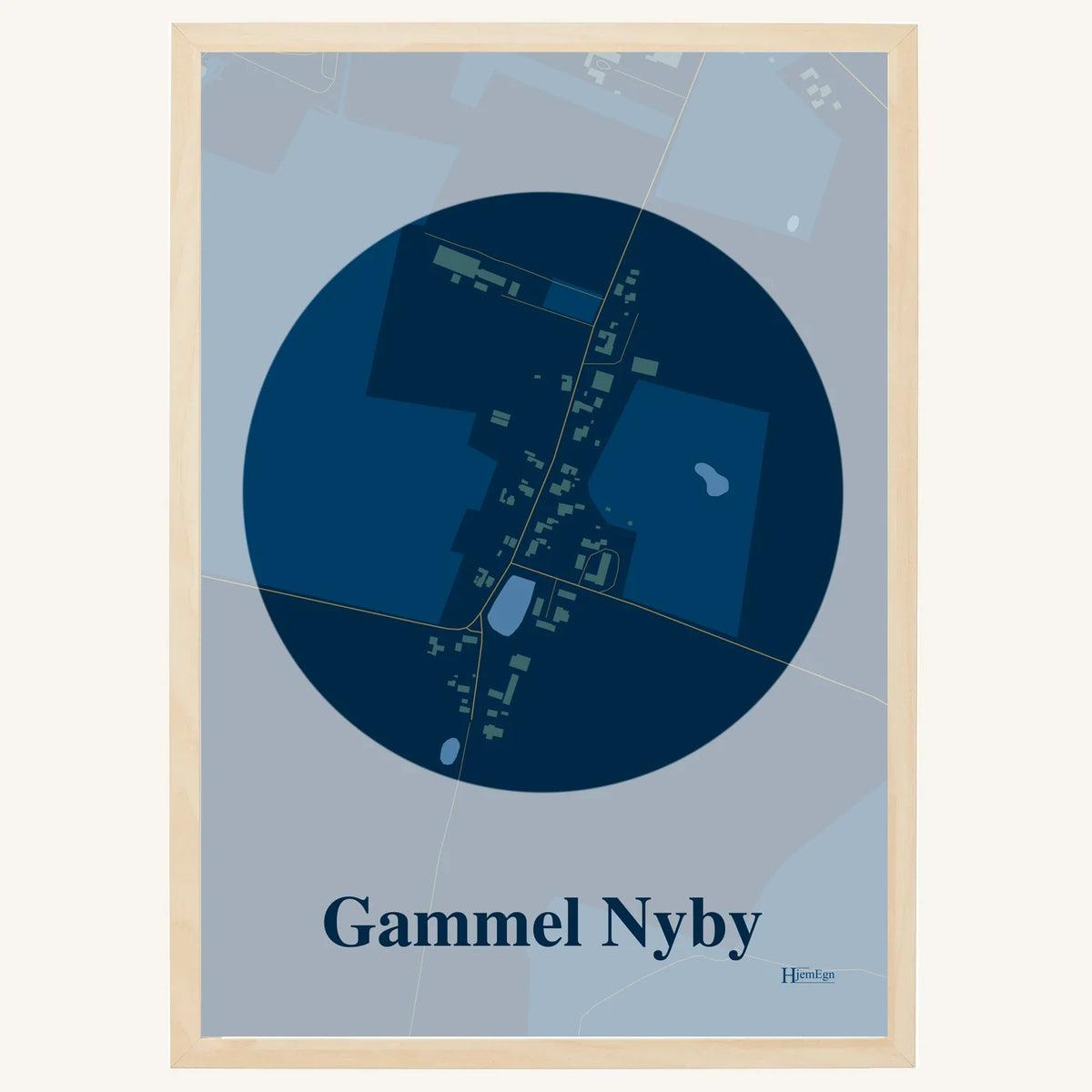 Gammel Nyby plakat – Centrum 2026 – Mørk blå