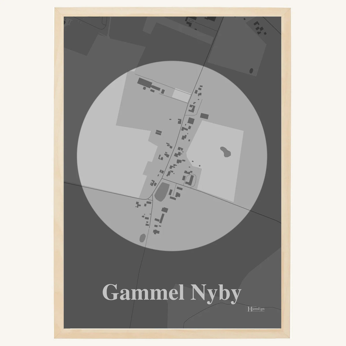 Gammel Nyby plakat – Centrum 2026 – Lys pastel grå