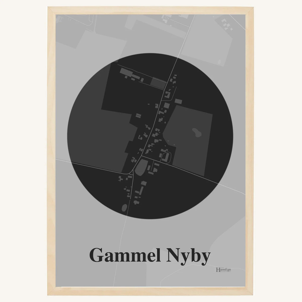 Gammel Nyby plakat – Centrum 2026 – Mørk grå
