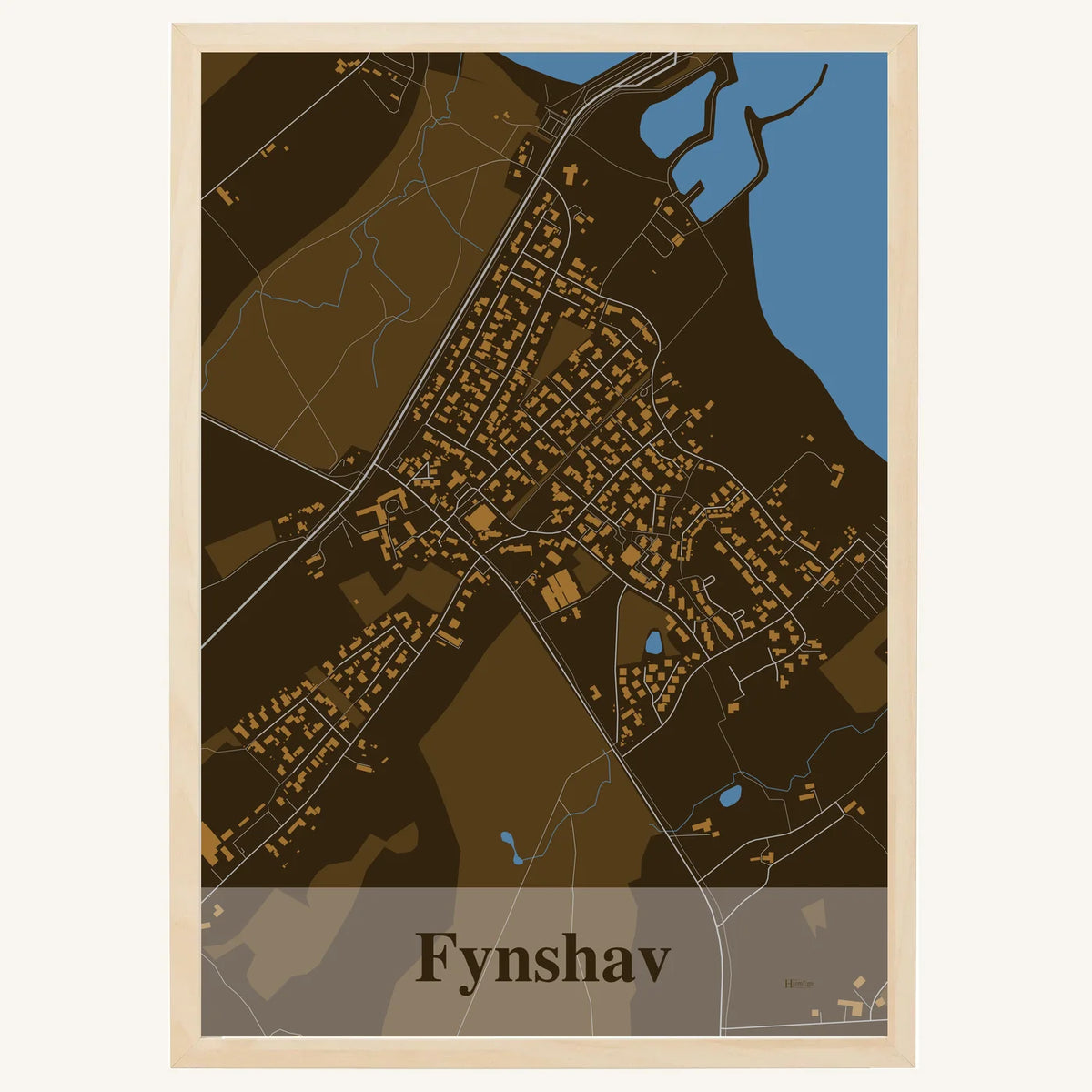Fynshav plakat – Firkantet 2026 – Mørk brun
